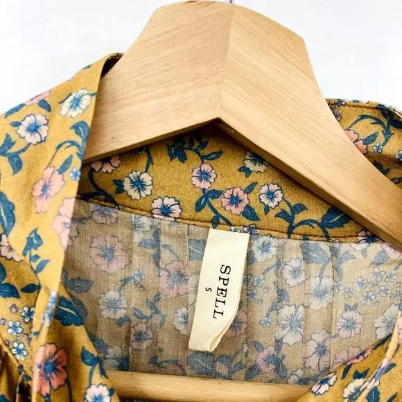 Spell & The Gypsy Collective S Floral Mossy Blouse - Picture 4 of 7